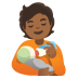 🧑🏾‍🍼 person feeding baby: medium-dark skin tone display on Google